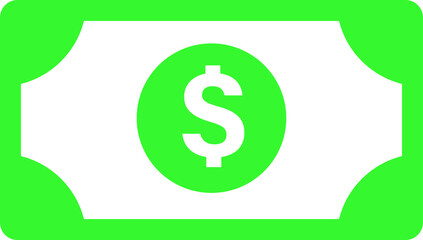 Dollar icon. Money sign isolated, Vector illustration