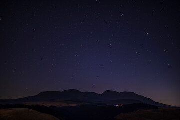 Fototapeta premium 久住高原の星空（大分県竹田市）