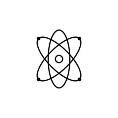 atom icon, science vector, molecule illustration