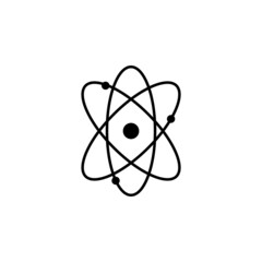 atom icon, science vector, molecule illustration