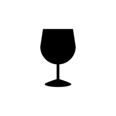 wine glass icon, wine vector, glass illustration