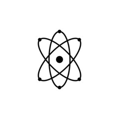 atom icon, science vector, molecule illustration