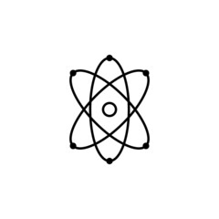 atom icon, science vector, molecule illustration