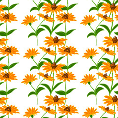 Vector, a pattern from flowers. For printing on fabric.