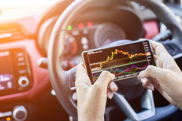 Trade forex stocks on the car while traveling