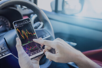 Trade forex stocks on the car while traveling