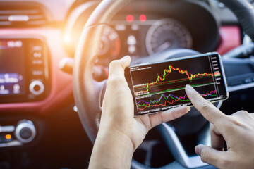 Trade forex stocks on the car while traveling