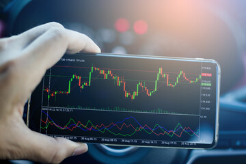 Trade forex stocks on the car while traveling