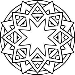 Mandala Art can be used for artwork decoration, coloring or tattoo design.