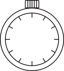 Stopwatch icon, logo. Chronometer, timer sign. Stopwatch icon isolated