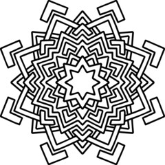 Mandala Art can be used for artwork decoration, coloring or tattoo design.