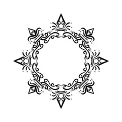 Mandala Art can be used for artwork decoration, coloring or tattoo design.