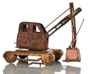A children's toy excavator.
