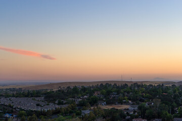 Sunset in El Dorado Hills, California