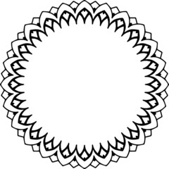 Mandala Art can be used for artwork decoration, coloring or tattoo design.