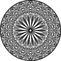Mandala Art can be used for artwork decoration, coloring or tattoo design.