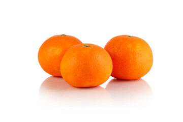 tangerine on white background