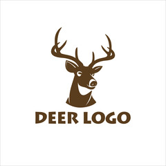 Whitetail Buck Deer Head Logo