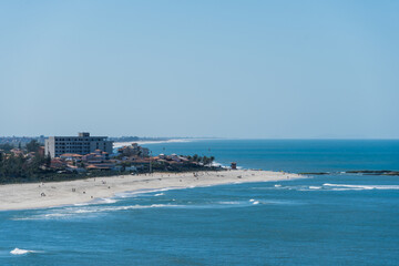 Sunny Day at Itaúna Beach, Saquarema in Rio de Janeiro, Brazil. Famous for waves and surfing.