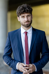 young businessman at the airport