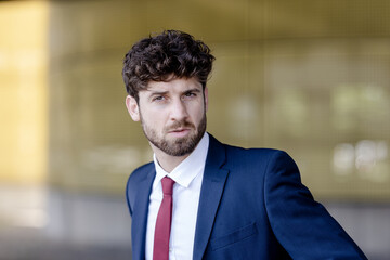 young businessman at the airport