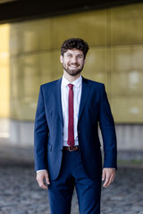 young businessman at the airport