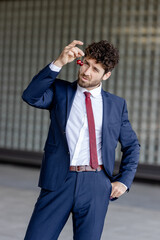 young businessman at the airport