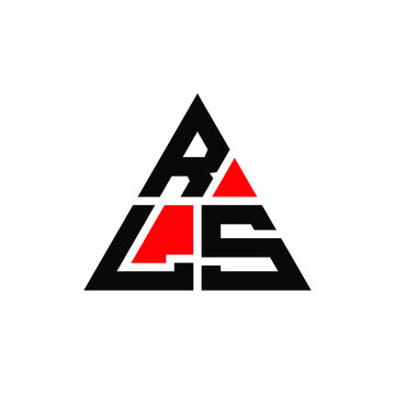 RLS triangle letter logo design with triangle shape. RLS triangle logo design monogram. RLS triangle vector logo template with red color. RLS triangular logo Simple, Elegant, and Luxurious Logo. RLS 
