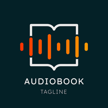 Audiobook Logo Vector template. Modern Audiobook logo icon design.