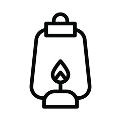 lantern line icon illustration vector graphic