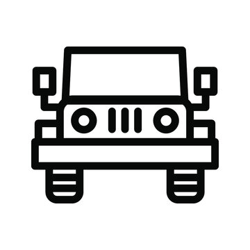 recommend clip art: jeep line icon illustration vector graphic