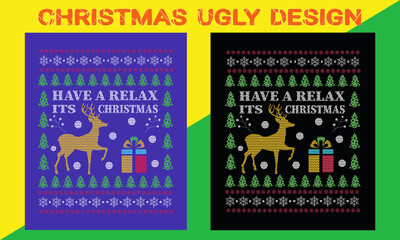 Cool Christmas Ugly Sweater or sweatshirt design