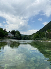 Lake and water falls