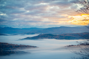 Obraz premium landscape with fog