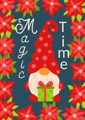 Christmas and Happy New Year templates. Trendy retro style. design template.