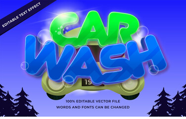 Car wash text effect for illustrator