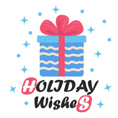 Merry christmas card with gift boxes. Pile of winter holidays gift boxes, christmas balls