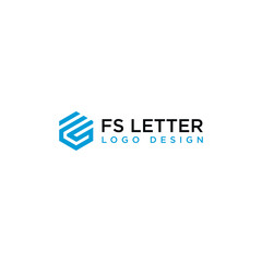 FS LETTER LOGO DESIGN VECTOR