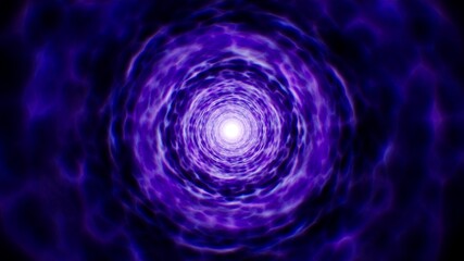 Glowing Light in the Purple Plasma Tunnel