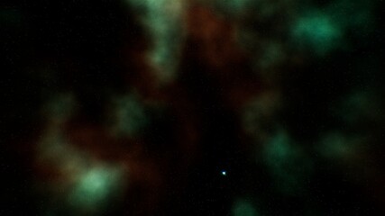 Red Green Nebula Energy in the Space