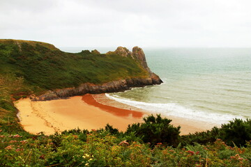 Tor bay on the Gower peninsular in Wales. © pncphotos
