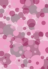 Fototapeta na wymiar Pastel background circles Pink. Empty confetti template