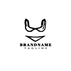 bikini logo icon design template vector illustration