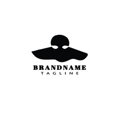 kentucky derby hats logo icon cartoon design template illustration