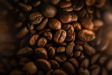 Coffee Beans Background Texture