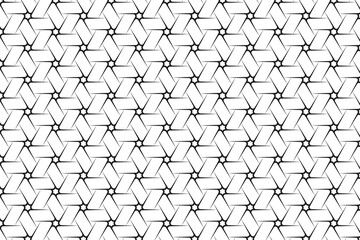Abstract hexagonal seamless pattern design