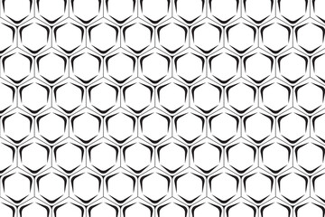 Abstract hexagonal seamless pattern design