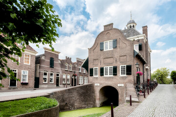The town hall of the fortified town of Nieuwpoort., Zuid-Holland province, The Netherlands