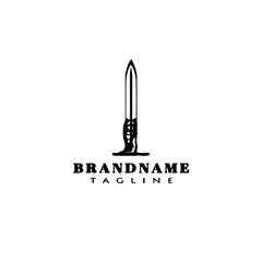 military knifes logo cartoon icon design template isolated cute vector illustration