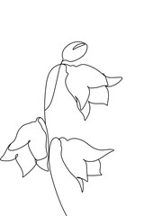 Botanical plants line